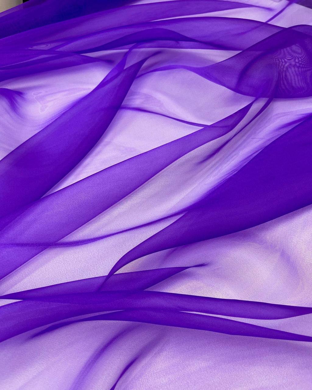 Purple Crystal Organza Fabric by the Yard – Sparkle Sheer Fabric for Pageant Dresses, Gowns, Wedding Decor & Crafts (60" Wide)