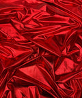 Metallic Red Foil Lame Spandex Fabric by the Yard, 4 Way Stretch Red Lame Fabric All Over Foil on stretch Knit for Costumes Dance Wear