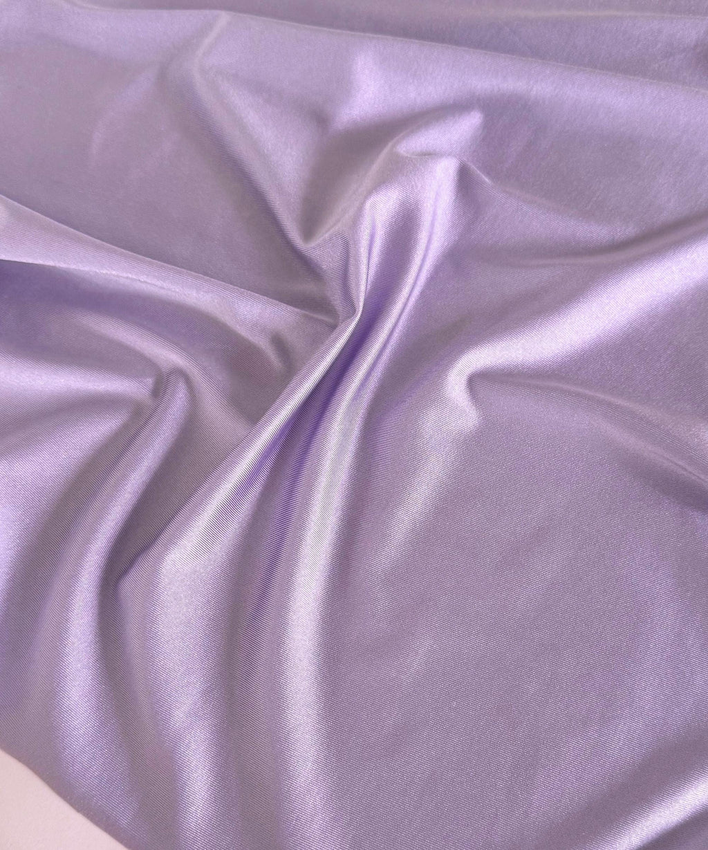 Lilac Milliskin Nylon Spandex Fabric by the Yard, Premium Quality 4-Way Stretch Lilac Spandex Fabric for Bodysuit, Gowns, Leggings, Swimwear
