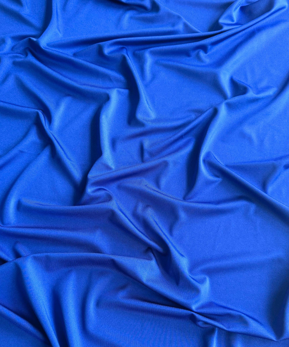 Royal Blue Nylon Spandex Fabric, 4-Way Stretch Milliskin, by the Yard