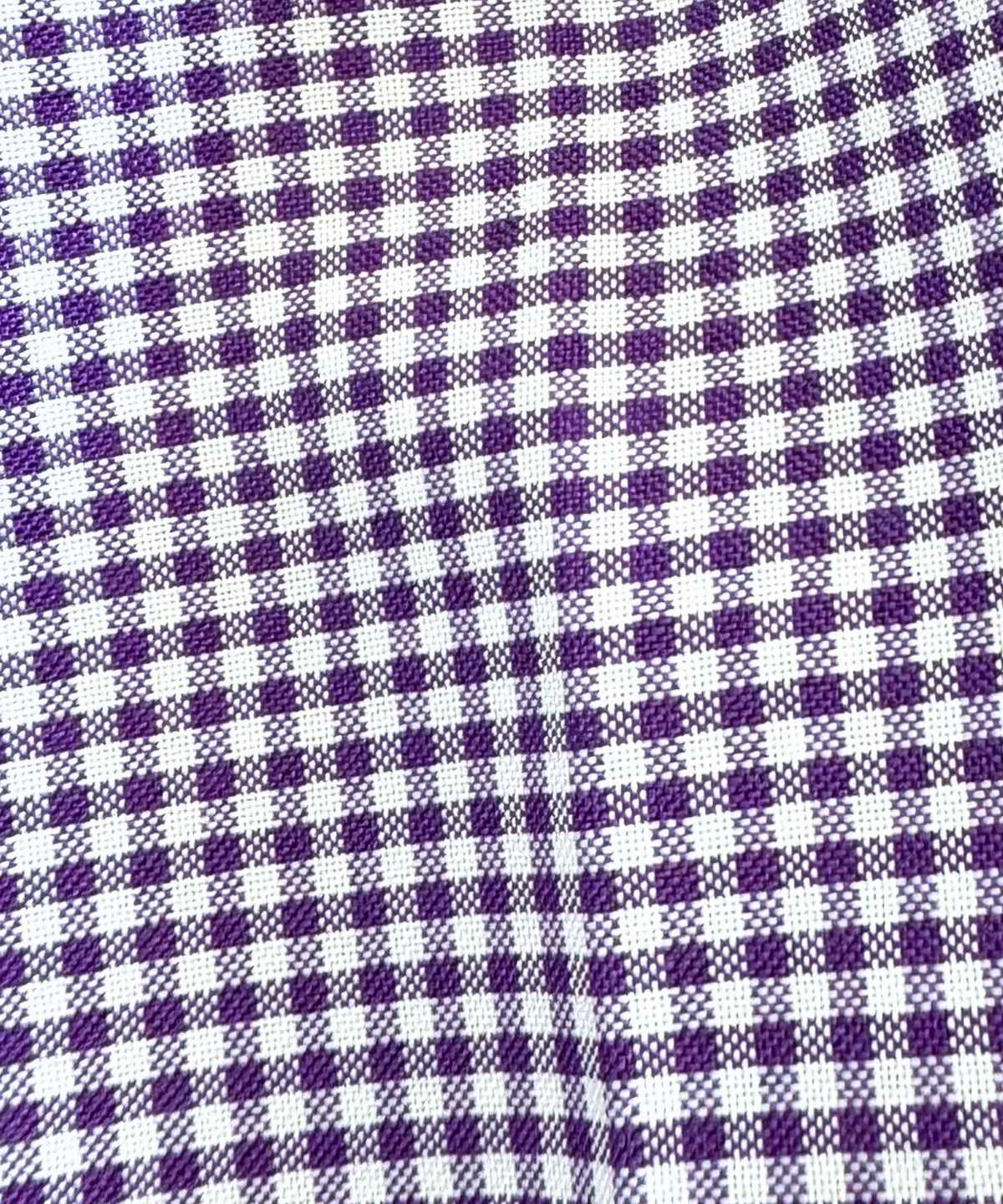 Purple Gingham Checked Fabric by Yard 1/8” inch Poly Cotton Lilac Purple Checkered Fabric for Tablecloth Dress Shirts Curtains Pillow Cases