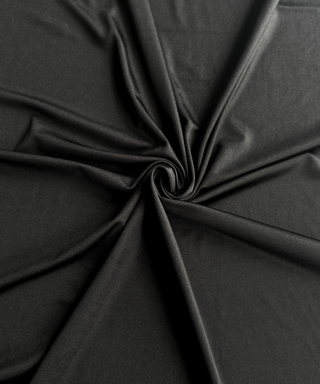 Black Milliskin Nylon Spandex Fabric by the Yard, Premium Quality 4-Way  Stretch Silky Black Spandex Fabric for Bodysuit, Gowns Leggings