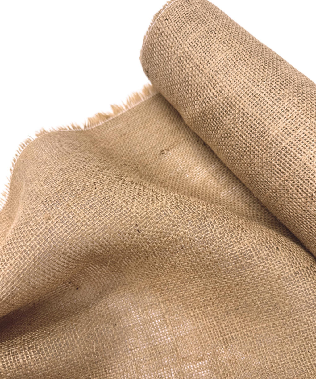 Jute Burlap Fabric by the Yard 14" Wide, Natural Burlap Fabric for Table Runner, Bags, Rustic Wedding Decor, Bags, Bows, Gardening