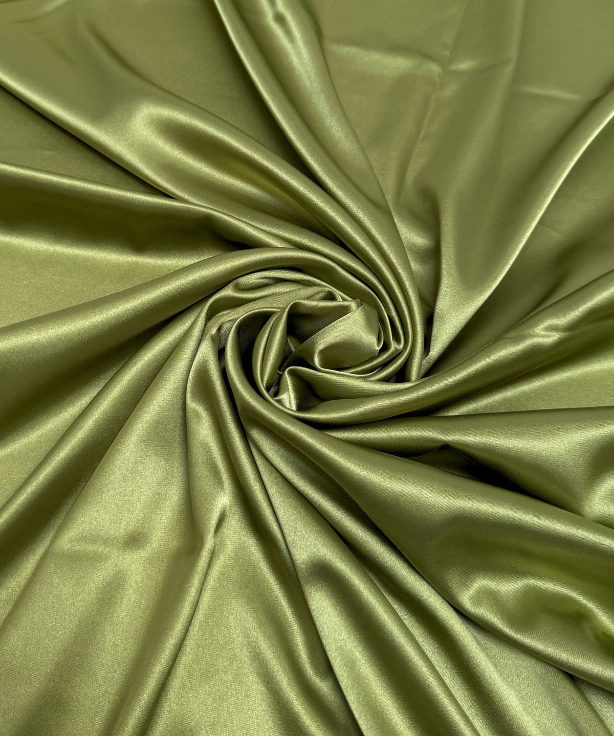 Sage Green Silky Stretch Satin Fabric by the Yard, Sage Green Stretch Charmeuse Fabric for Wedding Gowns, Bridesmaid Dresses, Silky Dress