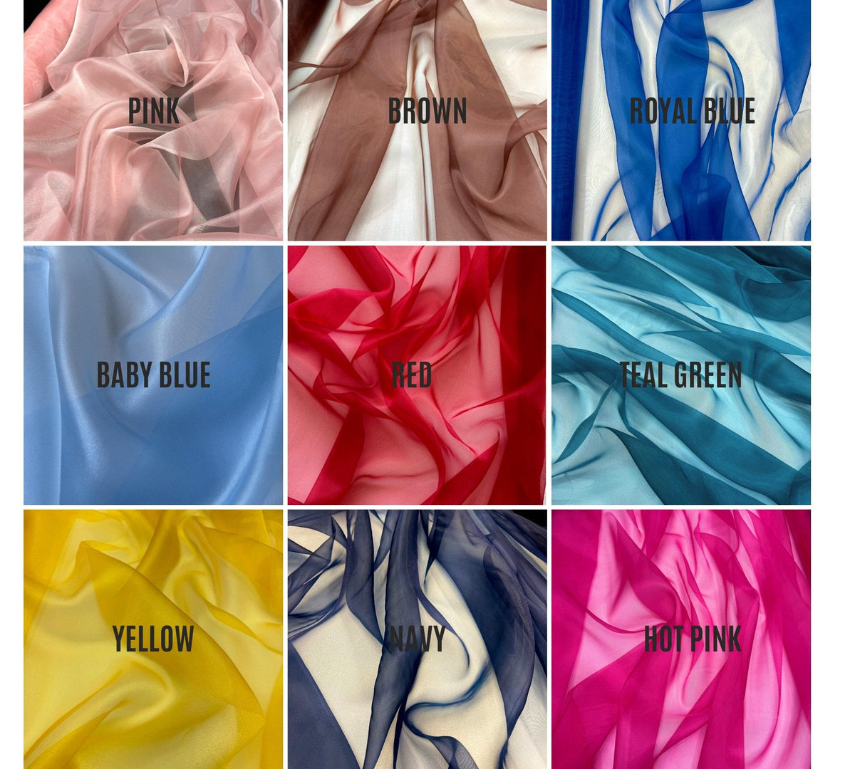 Sheer Crystal Organza Fabric – Lightweight Polyester, Wedding & Party Decor
