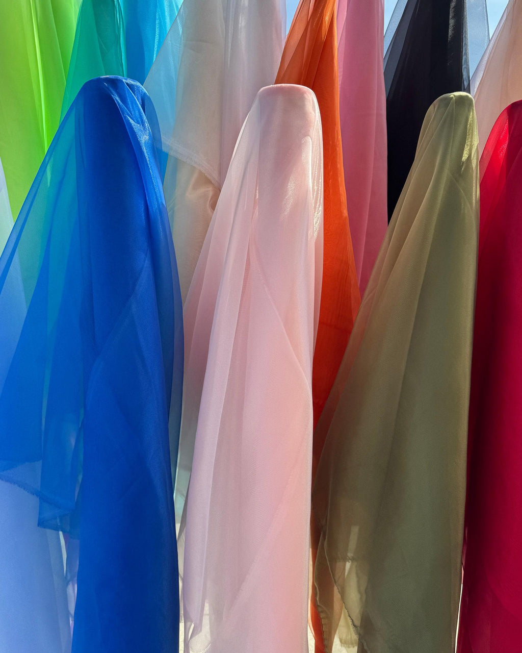 Sheer Crystal Organza Fabric – Lightweight Polyester, Wedding & Party Decor