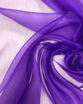Purple Crystal Organza Fabric by the Yard – Sparkle Sheer Fabric for Pageant Dresses, Gowns, Wedding Decor & Crafts (60" Wide)
