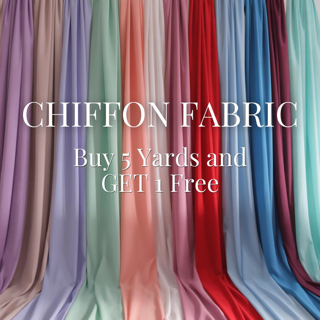 30 Colors Matte Chiffon By The Yard, Silky Light Weight Sheer Chiffon Fabric for Chuppah, Dress, Wedding Table Runner, Arch, Draping Fabric