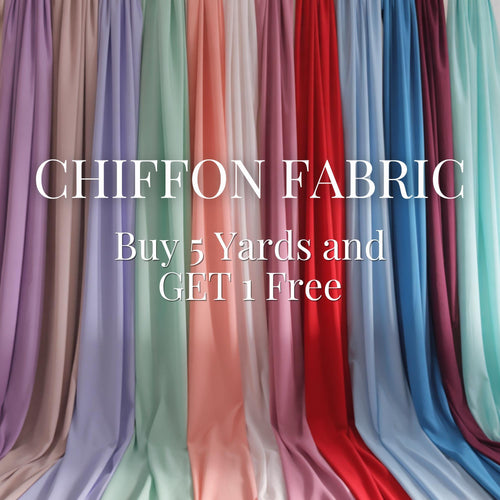 30 Colors Matte Chiffon By The Yard, Silky Light Weight Sheer Chiffon Fabric for Chuppah, Dress, Wedding Table Runner, Arch, Draping Fabric