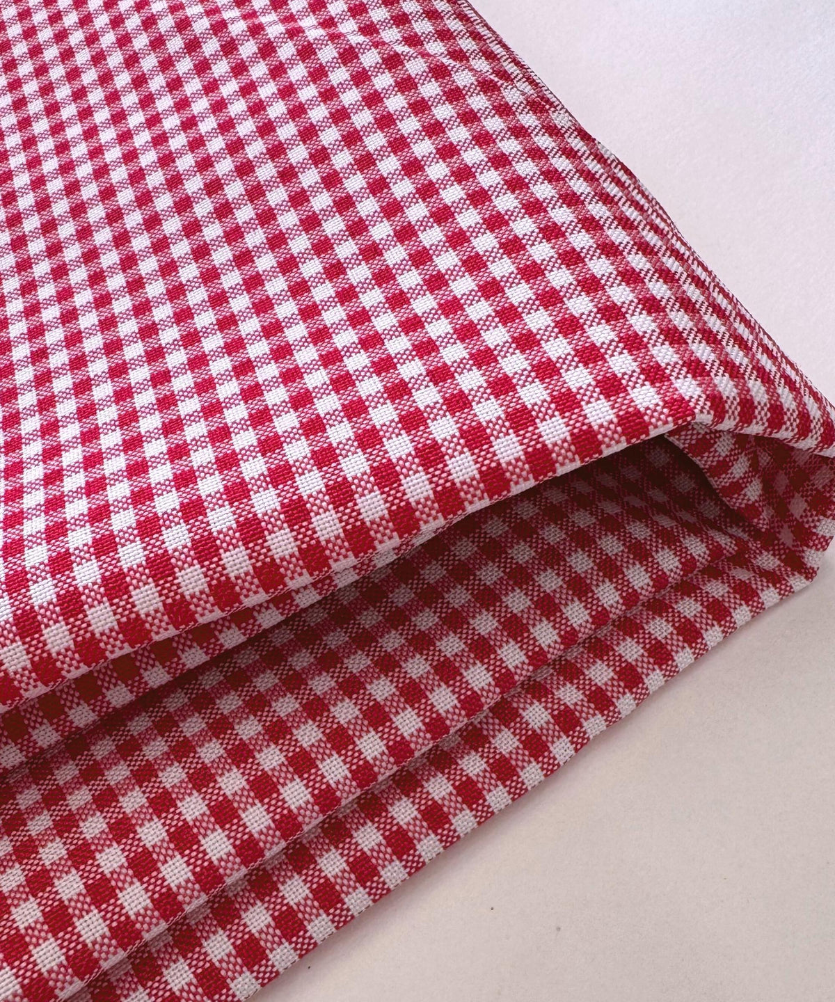 Fuchsia and White Gingham Fabric by Yard 1/8” squares, Poly Cotton Fuchsia and White Checkered Fabric for Tablecloth Dress Curtains