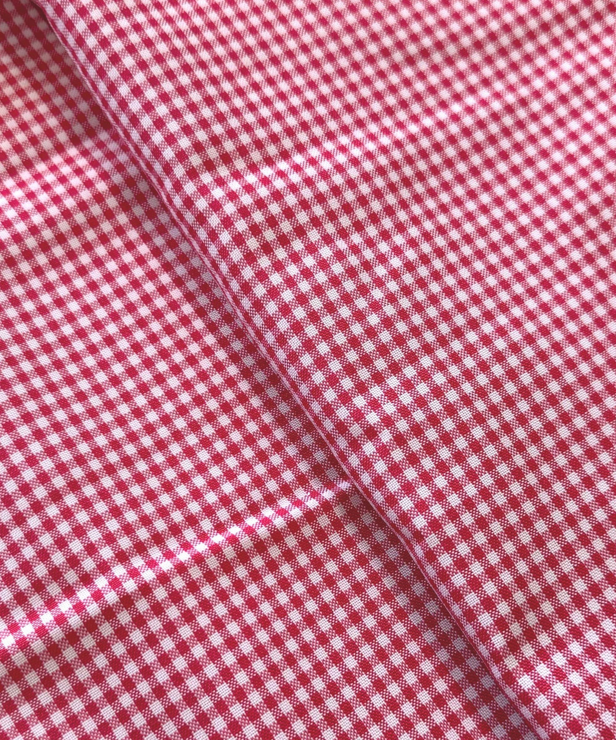 Fuchsia and White Gingham Fabric by Yard 1/8” squares, Poly Cotton Fuchsia and White Checkered Fabric for Tablecloth Dress Curtains