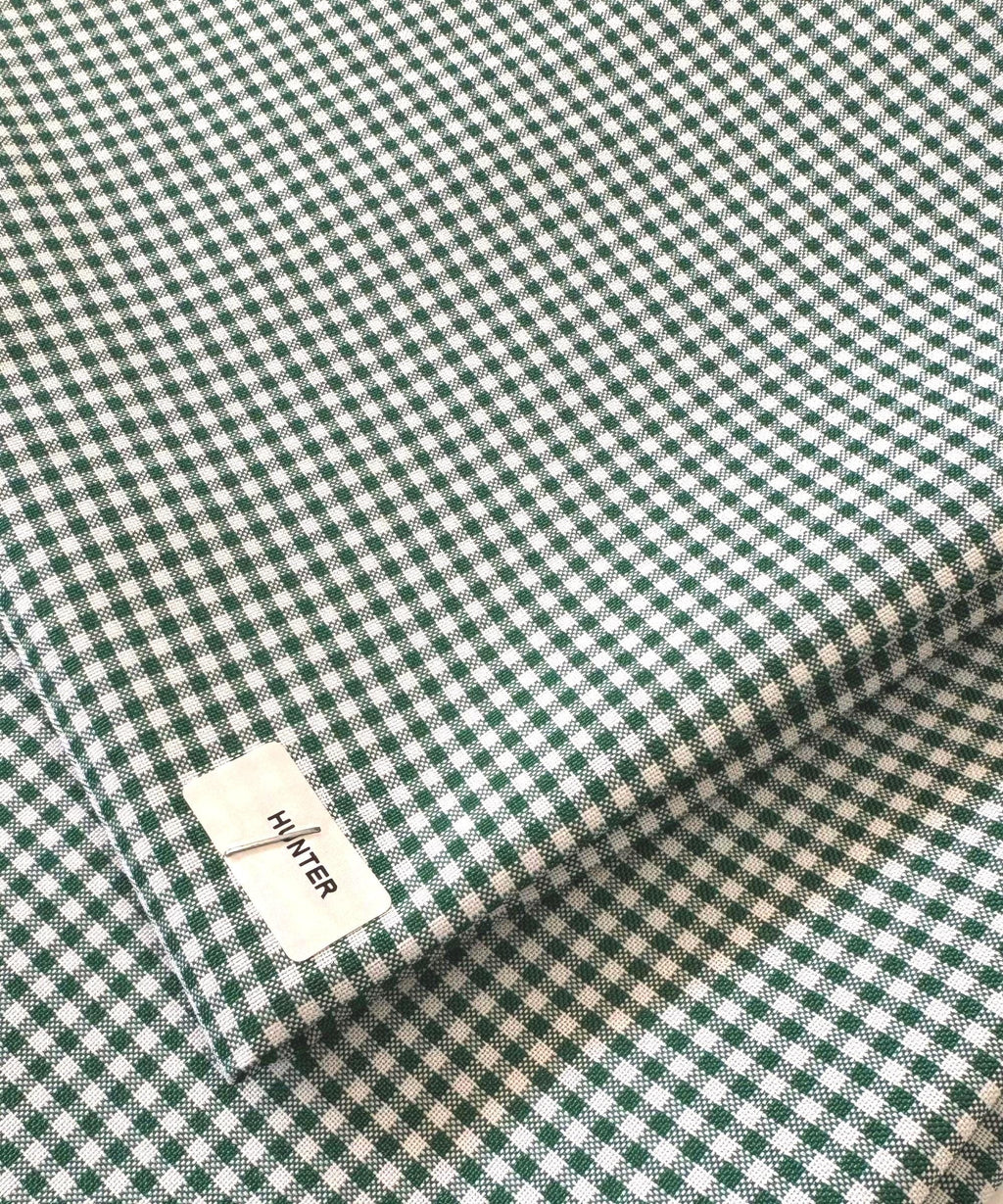 Hunter Green Gingham Checked Fabric by Yard 1/8” inch Poly Cotton Hunter Green Checkered Fabric for Tablecloth Dress Curtains Pillow Cases