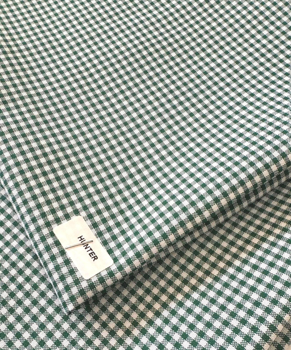 Hunter Green Gingham Checked Fabric by Yard 1/8” inch Poly Cotton Hunter Green Checkered Fabric for Tablecloth Dress Curtains Pillow Cases