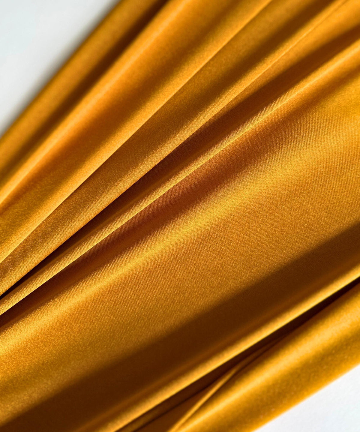 Copper Shiny Nylon Spandex Fabric by the Yard, 4-Way Stretch Nylon Milliskin Copper Spandex Fabric for Costumes Swimwear Gowns Activewear