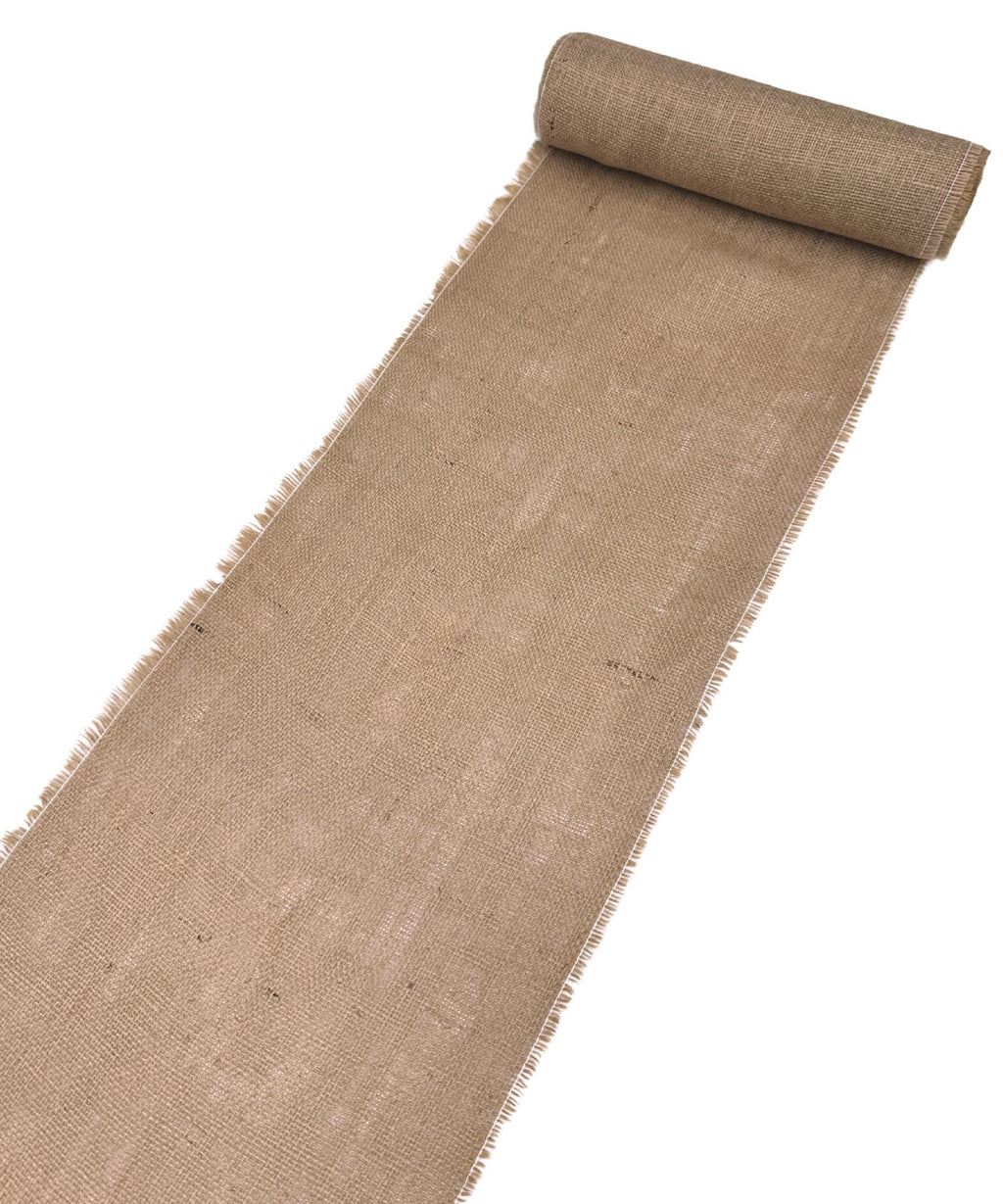 Natural Burlap Fabric, Jute Burlap Fabric by the Yard 14" Wide for Table Runner, Bags, Rustic Wedding Decor, Bags, Bows, Gardening