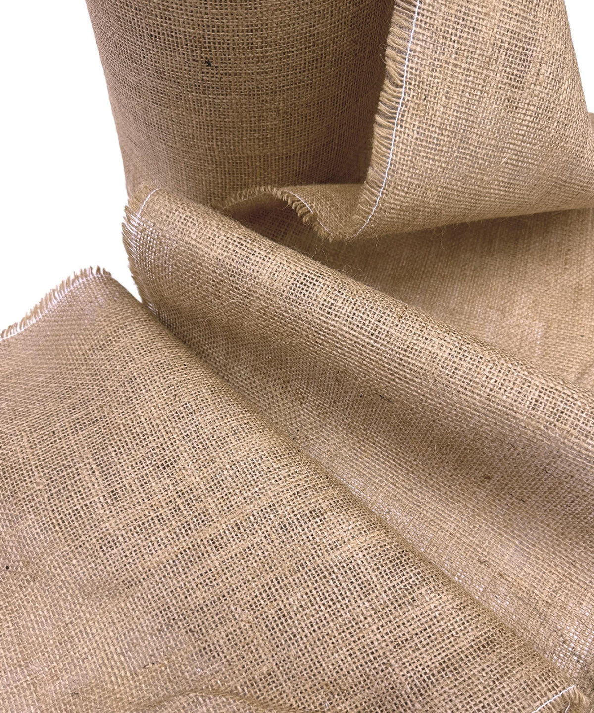 Natural Burlap Fabric, Jute Burlap Fabric by the Yard 14" Wide for Table Runner, Bags, Rustic Wedding Decor, Bags, Bows, Gardening