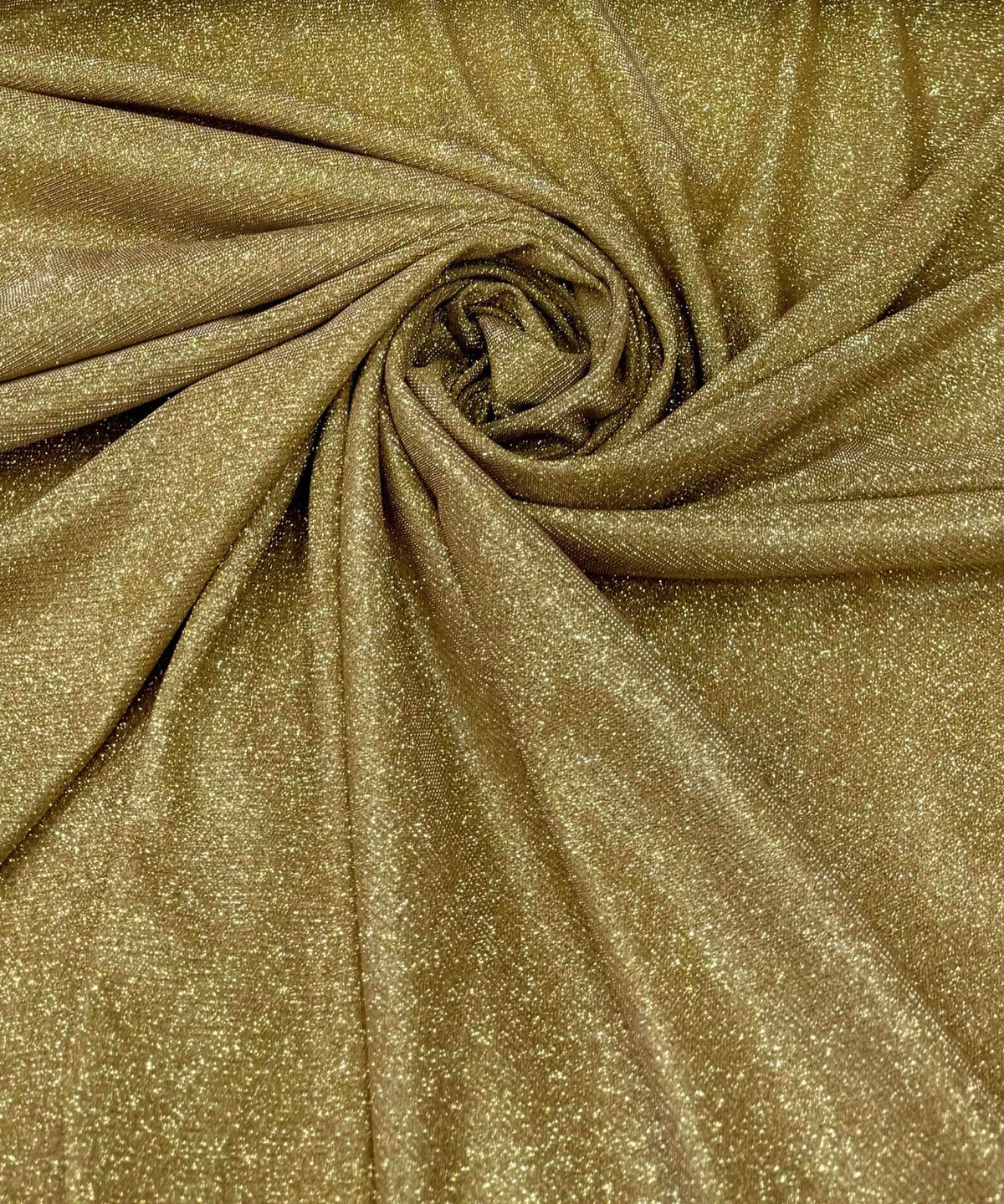 Gold Metallic Lurex Glitter Fabric, Gold Glitter Spandex Knit Fabric by the Yard, Sparkle Gold Shimmer Fabric for Evening Gowns, Backdrops
