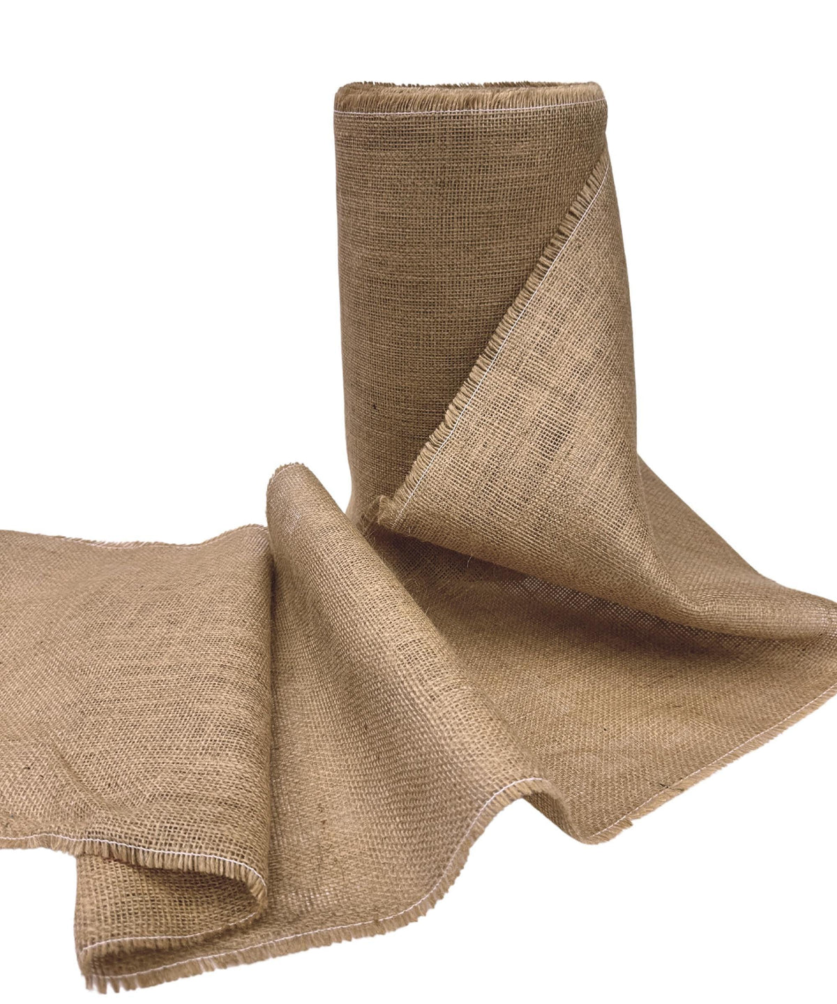 Jute Burlap Fabric by the Yard 14" Wide, Natural Burlap Fabric for Table Runner, Bags, Rustic Wedding Decor, Bags, Bows, Gardening