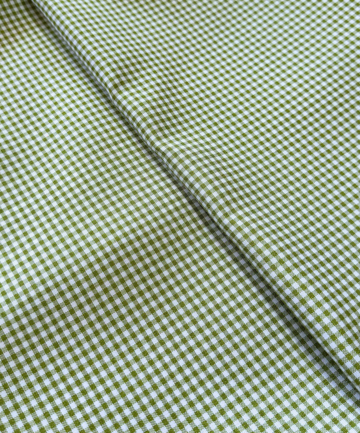 Sage Green Gingham Checked Fabric by Yard 1/8” inch Poly Cotton Sage Checkered Fabric for Tablecloth Dress Curtains Pillow Cases