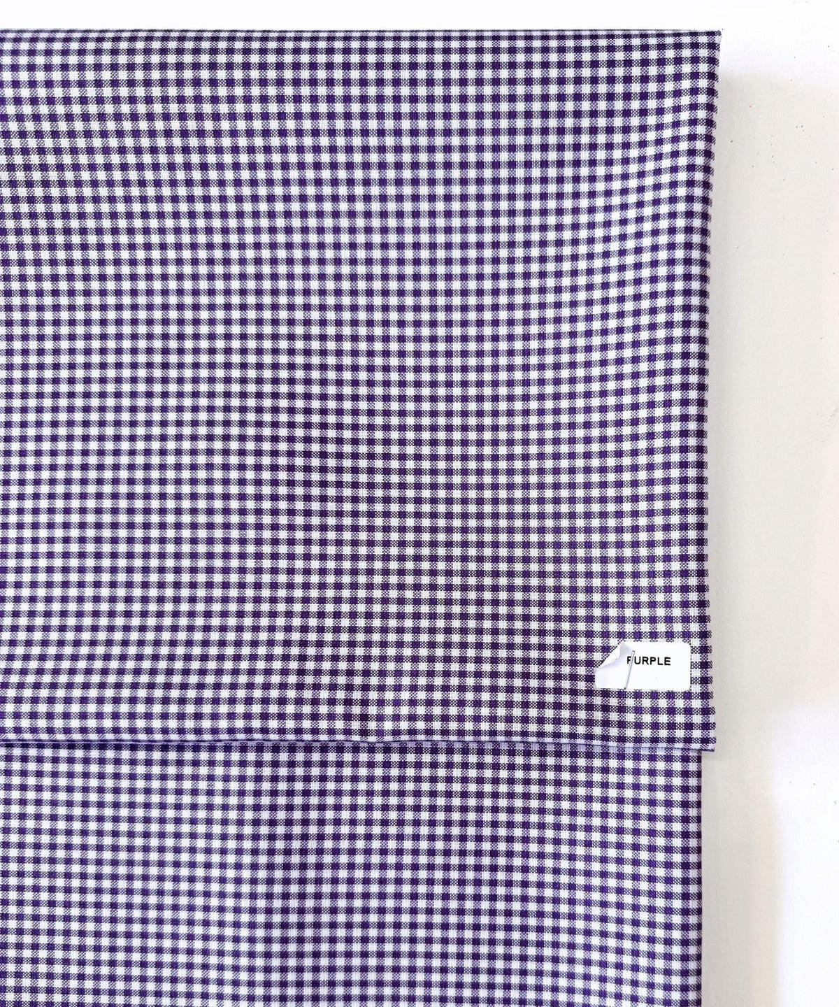 Purple Gingham Checked Fabric by Yard 1/8” inch Poly Cotton Lilac Purple Checkered Fabric for Tablecloth Dress Shirts Curtains Pillow Cases