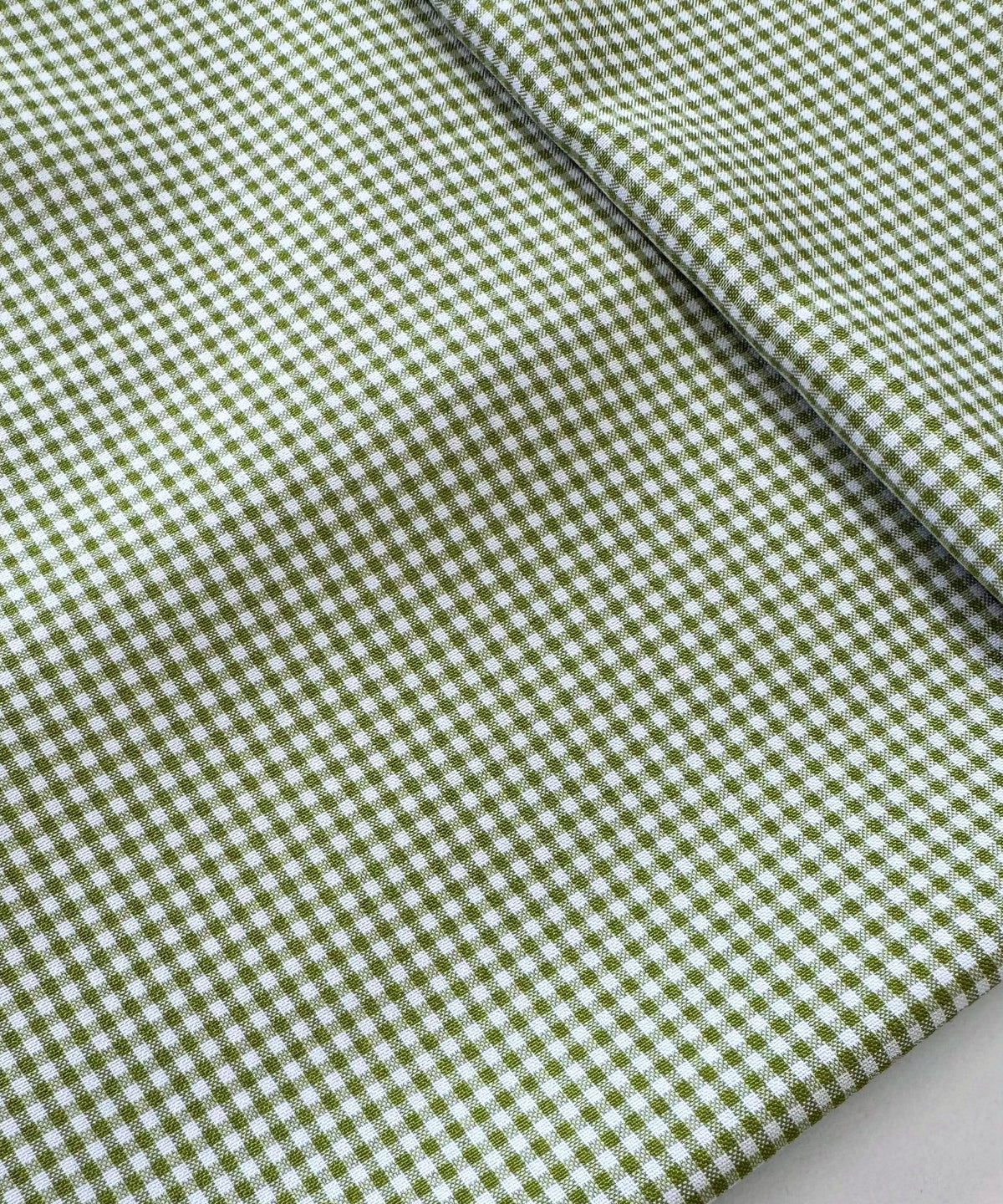 Sage Green Gingham Checked Fabric by Yard 1/8” inch Poly Cotton Sage Checkered Fabric for Tablecloth Dress Curtains Pillow Cases
