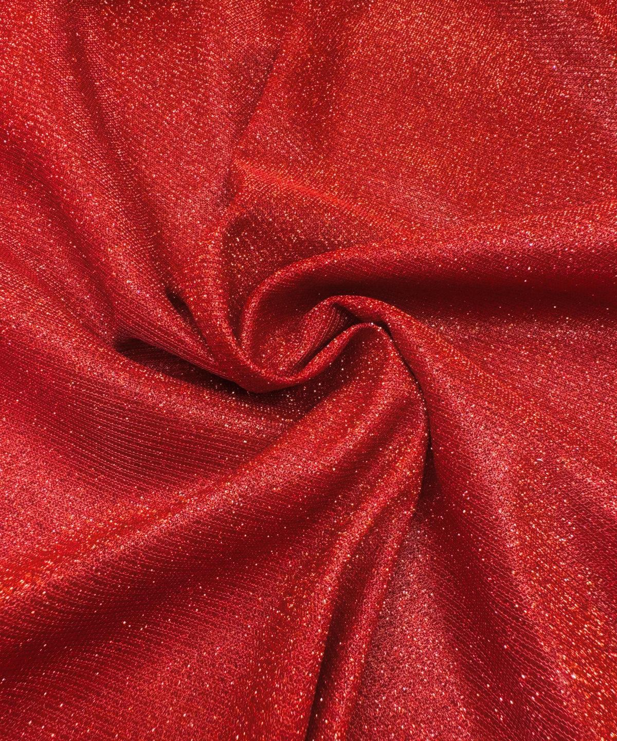 Red Lurex Glitter Fabric, Red Glitter Spandex Knit Fabric by the Yard, Sparkle Red Shimmer Fabric for Evening Gowns, Backdrops, Costumes