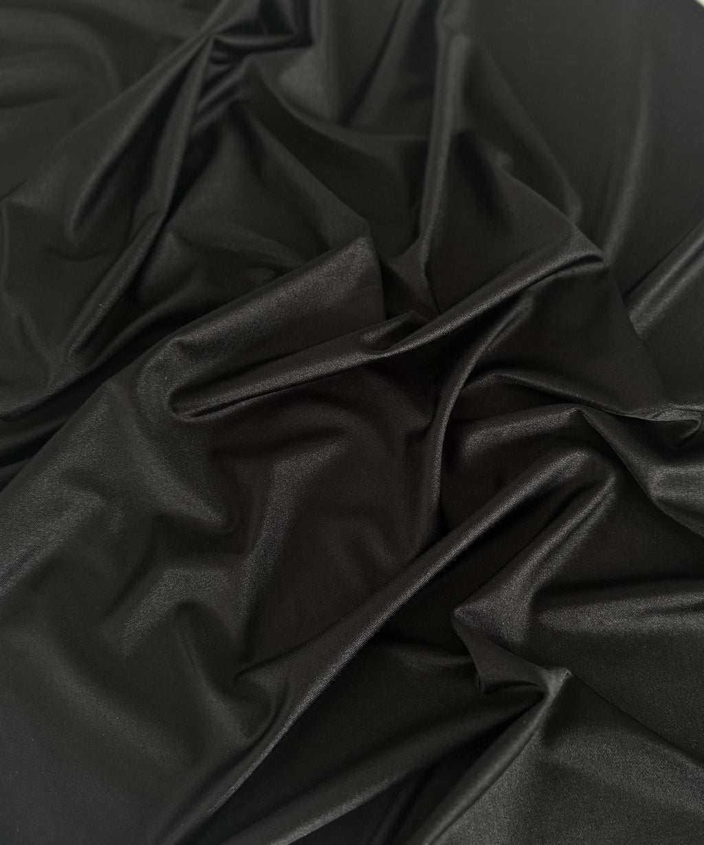 Black Milliskin Nylon Spandex Fabric by the Yard, Premium Quality 4-Way  Stretch Silky Black Spandex Fabric for Bodysuit, Gowns Leggings