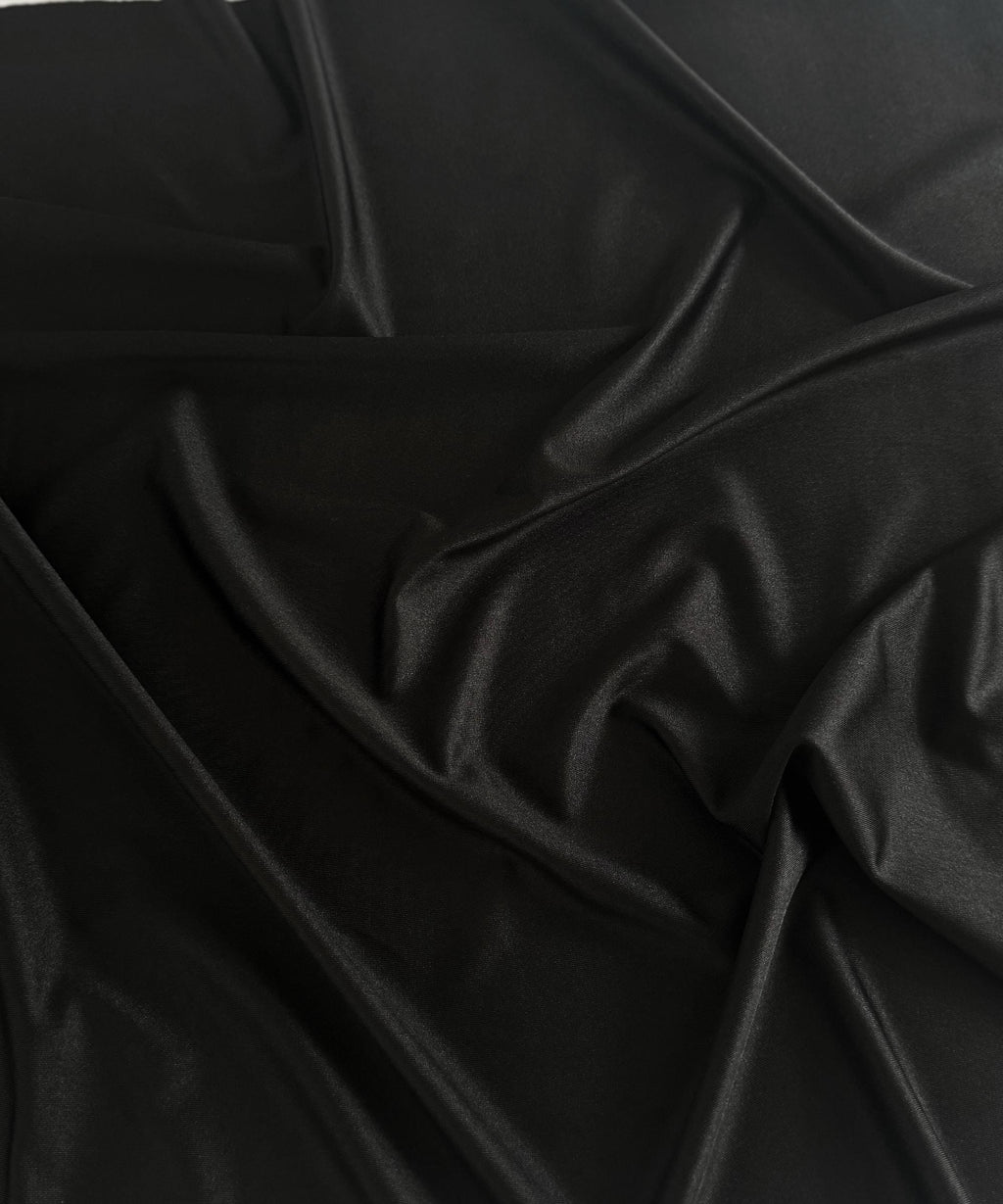 Black Milliskin Nylon Spandex Fabric by the Yard, Premium Quality 4-Way  Stretch Silky Black Spandex Fabric for Bodysuit, Gowns Leggings