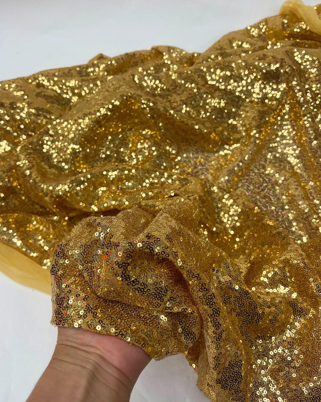 Luxury Iridescent Sequin Fabric – 3mm Stretch Mesh Sequins, 54/56” Wide by the Yard for Fashion & Decoration