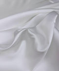 White Mikado Satin Fabric, Satin Twill Fabric 60", Premium Quality White Bridal Satin Matte Structure, Mikado Twill Fabric by the Yard,