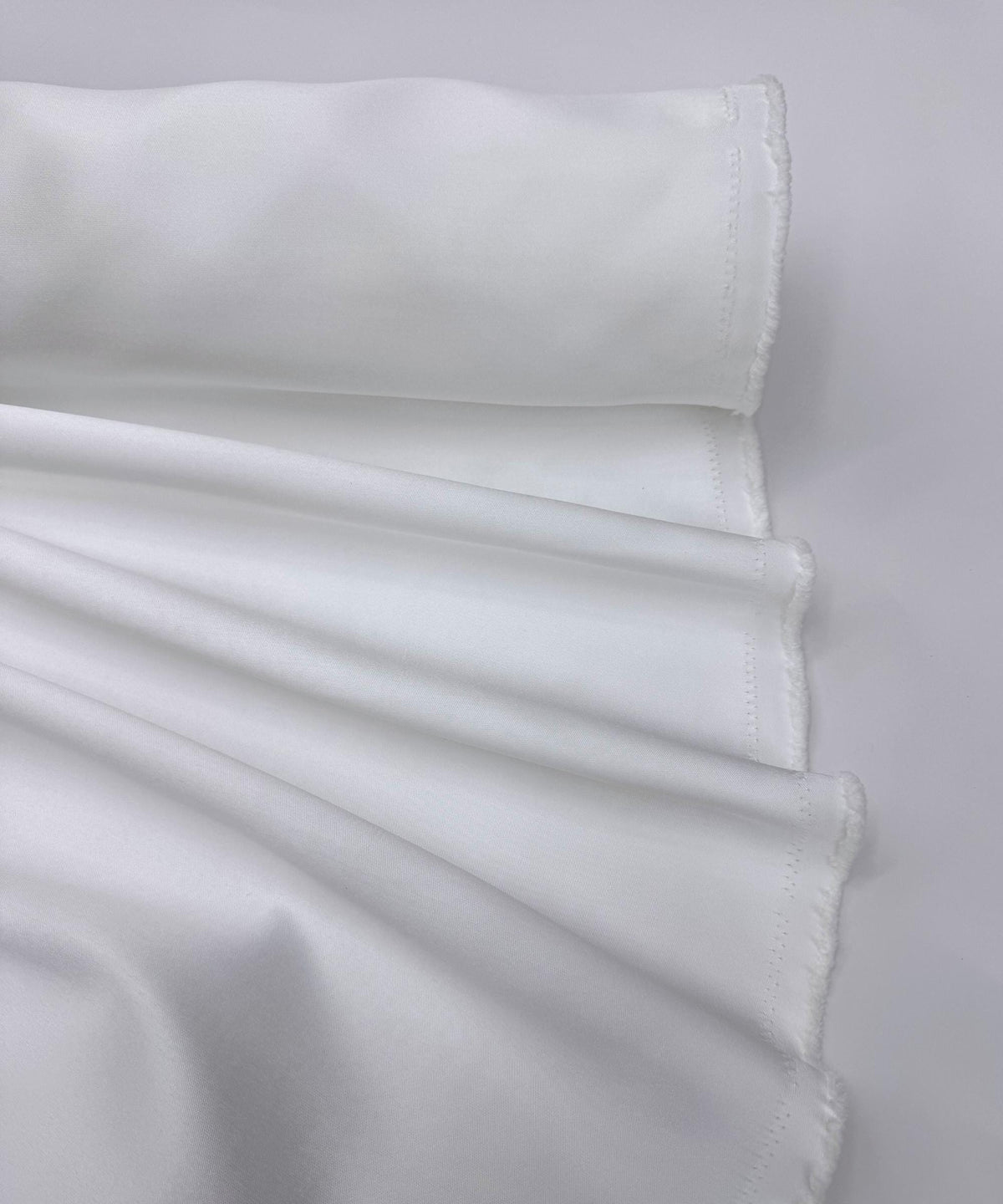 White Mikado Satin Fabric, Satin Twill Fabric 60", Premium Quality White Bridal Satin Matte Structure, Mikado Twill Fabric by the Yard,
