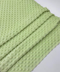 Sage Green Minky Dot Fleece Fabric by the Yard, Dimple Dot Minkee Fabric, Sage Green Plush Fabric for Blankets, Pillow Covers, Baby Blanket