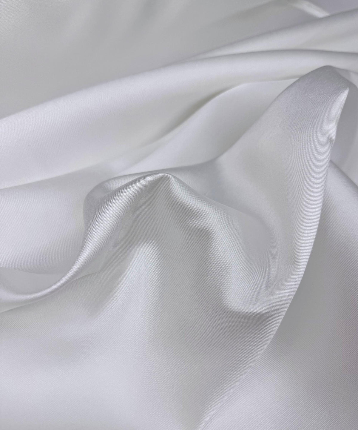 Premium Quality White Mikado Satin Fabric, Satin Twill Fabric 60" Width, Dense White Bridal Satin Matte Structure, Mikado Twill Fabric