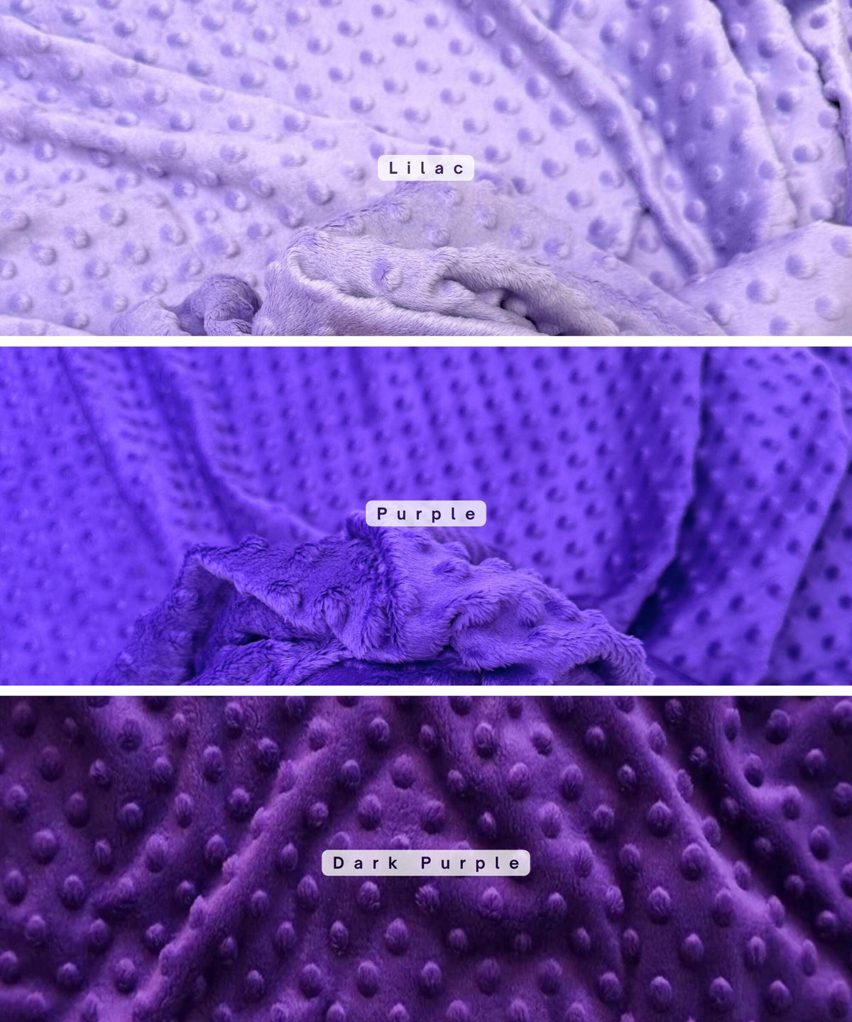 Minky Dot Fleece Fabric by the Yard, Dimple Dot Minkee Fabric, Super Soft Plush Fabric for Blankets, Pillow Covers, Soft Toys, Baby Blanket