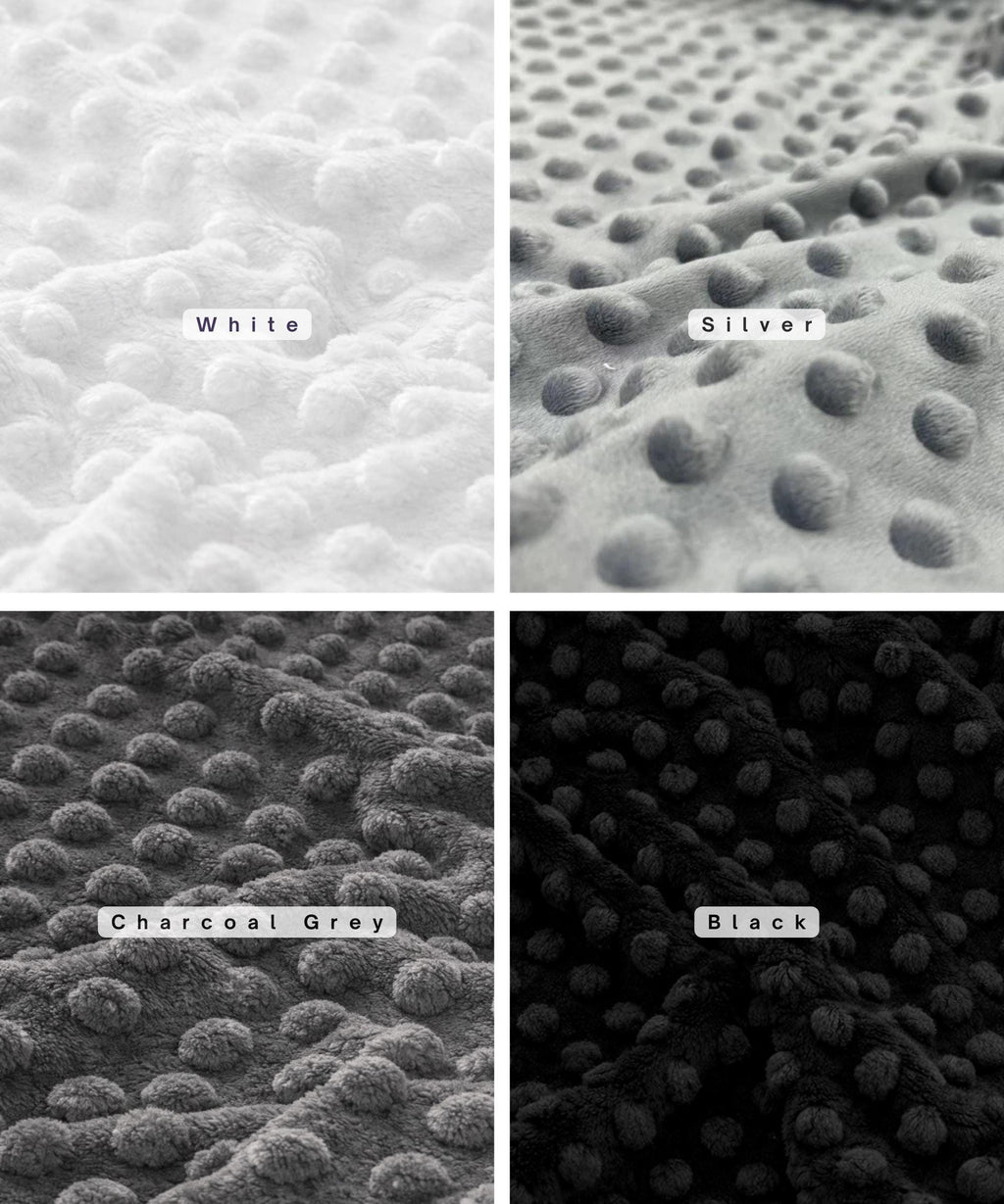 Minky Dot Fleece Fabric by the Yard, Dimple Dot Minkee Fabric, Super Soft Plush Fabric for Blankets, Pillow Covers, Soft Toys, Baby Blanket