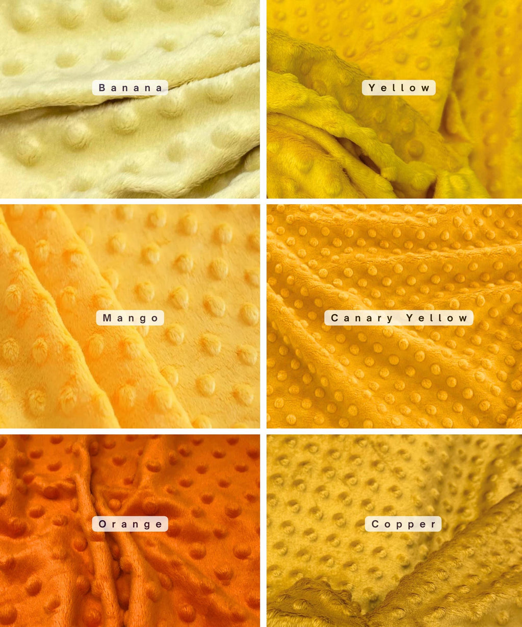 Minky Dot Fleece Fabric by the Yard, Dimple Dot Minkee Fabric, Super Soft Plush Fabric for Blankets, Pillow Covers, Soft Toys, Baby Blanket