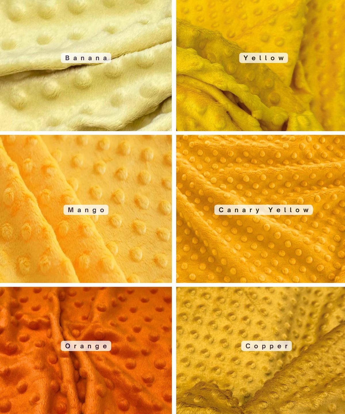 Minky Dot Fleece Fabric by the Yard, Dimple Dot Minkee Fabric, Super Soft Plush Fabric for Blankets, Pillow Covers, Soft Toys, Baby Blanket