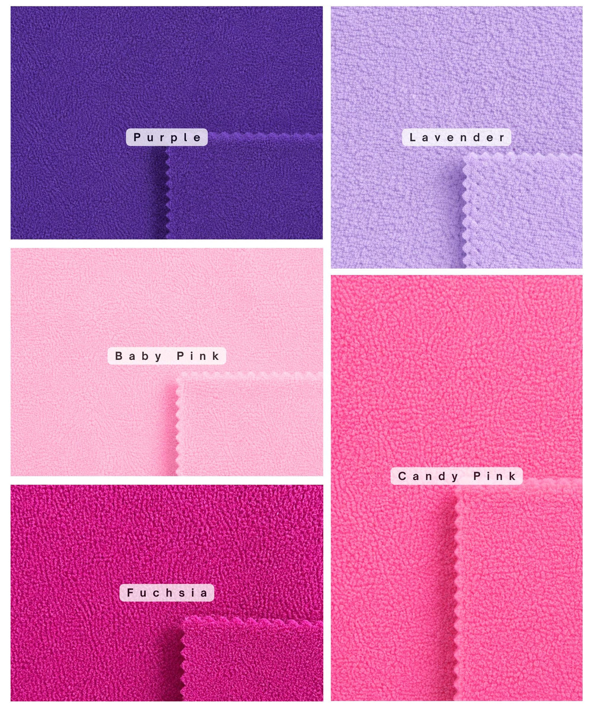 Solid Polar Fleece Anti-Pill Fabric - 25 COLORS - Sold By The Yard 60"  Fleece for Warm Blankets, DIY & Sewing