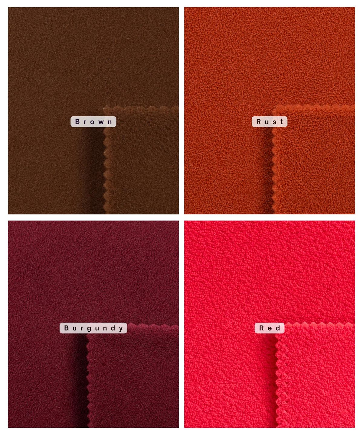 Solid Polar Fleece Anti-Pill Fabric - 25 COLORS - Sold By The Yard 60"  Fleece for Warm Blankets, DIY & Sewing