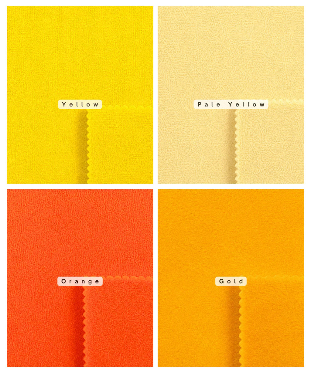 Solid Polar Fleece Anti-Pill Fabric - 25 COLORS - Sold By The Yard 60"  Fleece for Warm Blankets, DIY & Sewing