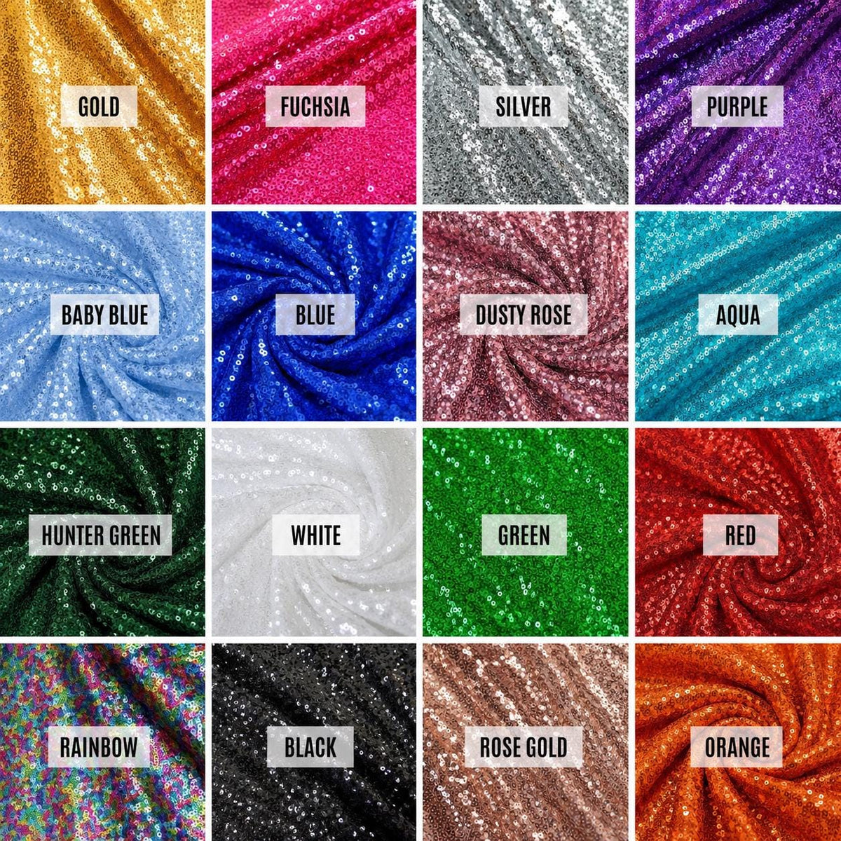 Luxury Iridescent Sequin Fabric – 3mm Stretch Mesh Sequins, 54/56” Wide by the Yard for Fashion & Decoration